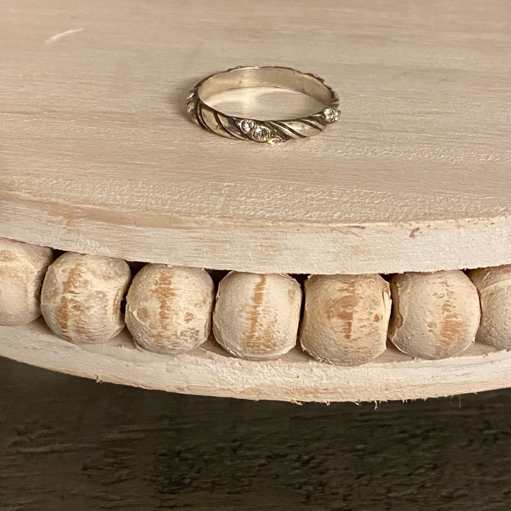 Brighton Silver Ring with Crystal Accents